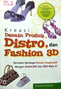 Kreasi Desain Produk, Distro, dan Fashion 3D