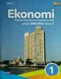 Ekonomi 1 untuk SMA/MA Kelas X
