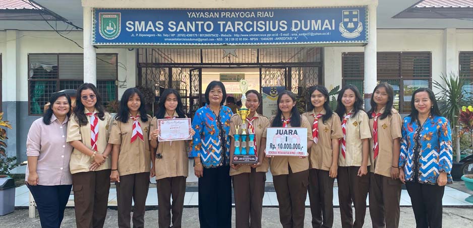 Lomba Tortor Tingkat SMA/SMK Se Kota Dumai Ditaja GMBD, SMA Santo Tarcisius Raih Juara Pertama